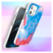 Zadné puzdro na Apple iPhone 12/12 Pro Kingxbar Watercolour modro-ružové