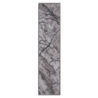 Běhoun na míru Marble 19 šedý - šíře 80 cm Spoltex koberce Liberec
