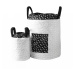 toTs-smarTrike textilný košík Listy 400123 bielo-čierny