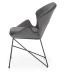 Sconto Jedálenská stolička SCK-458 sivá/čierna