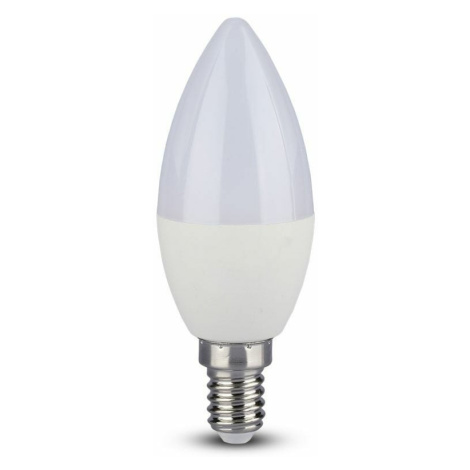Žiarovka sviečková LED CRI E14 5,5W, 6400K, 470lm,  VT-2226 (V-TAC)