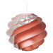 LE KLINT Swirl 3 Medium – závesná lampa v medenej