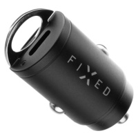 Set autonabíjačky FIXED s 2xUSB-C výstupom a USB-C/USB-C kábla, podpora PD, 1,2 meter, 30W, čier