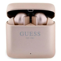 Slúchadlá Guess Bluetooth headphones GUTWSSU20ALEGP TWS + docking station rose gold Printed Logo