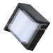 Záhradné LED nástenné svietidlo štvorcové 6W, 3000K, 400lm, čierne VT-831 (V-TAC)