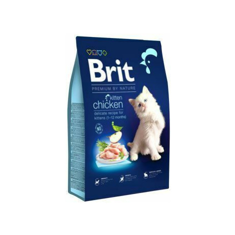 Brit Premium Cat by Nature Kitten Chicken 8kg + Churu ZADARMO