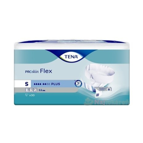 TENA Flex Plus S inkontinenčné nohavičky s rýchloupevňovacím pásom 30 ks