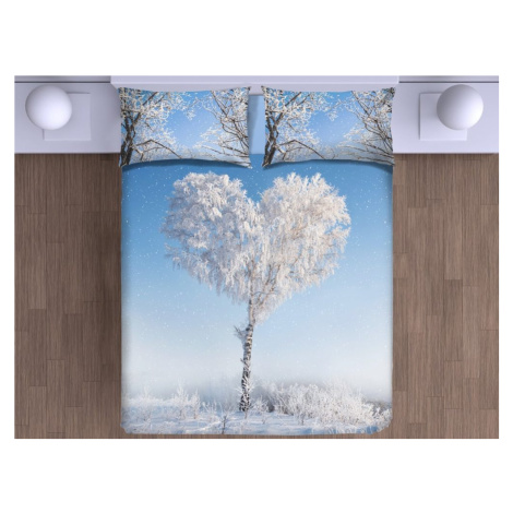 Gipetex Natural Dream 3D talianská obliečka 100% bavlna Love tree - 140x200 / 70x90 cm