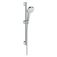 Hansgrohe Croma Select S, sprchová sada 1 jet EcoSmart 9 l/min so sprchovou tyčou 65 cm, biela/c