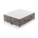 Hnedá boxspring posteľ s úložným priestorom 200x200 cm Araya – Maison de Rêve
