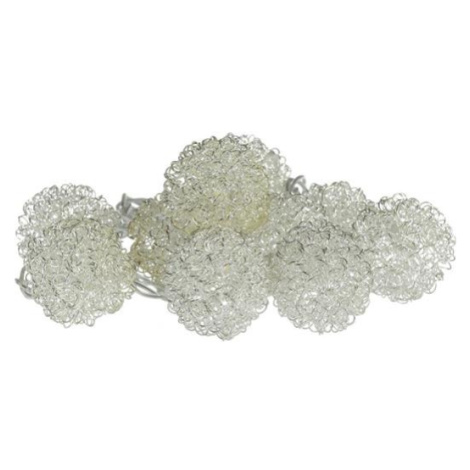 Vianočná LED reťaz Retlux RXL 493 girlanda guličky, 10 LED WW