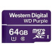 WD MicroSDXC karta 64GB Purple WDD064G1P0C Class 10, 16 TBW