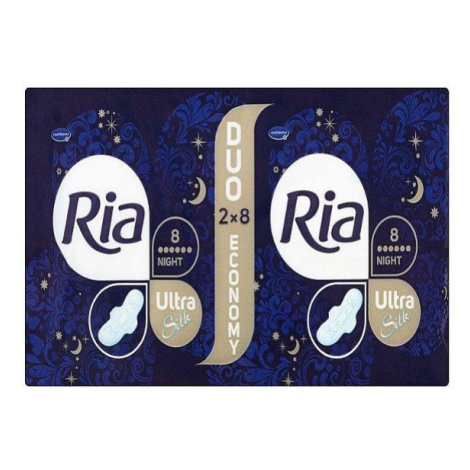 Ria Ultra Silk normal PLUS NIGHT DUOPACK hygienické vložky 2x8ks (16ks) Hartmann