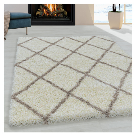 Kusový koberec Alvor Shaggy 3401 cream - 80x250 cm Ayyildiz koberce