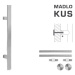 FT - MADLO kód 841S 40x10 mm UN ks NEM - nerez matná (F60) 210 mm 40x10 mm