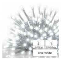Standard LED spoj. reťaz blikajúca – cencúle, 2,5 m, vonkajšia, 6500K (EMOS)