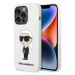 Kryt Karl Lagerfeld iPhone 14 Pro Max 6,7" hardcase white Silicone Ikonik (KLHCP14XSNIKBCH)