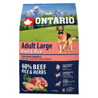 ONTARIO Dog Adult large beef & rice granule pre psov 2,25 kg