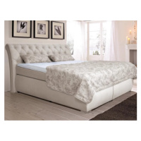 Posteľ boxspring Agnes 180x200 cm, krémová látka%