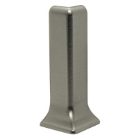Roh k soklu Progress Profile vonkajší nerez mat silver, výška 60 mm, REZCTACS602
