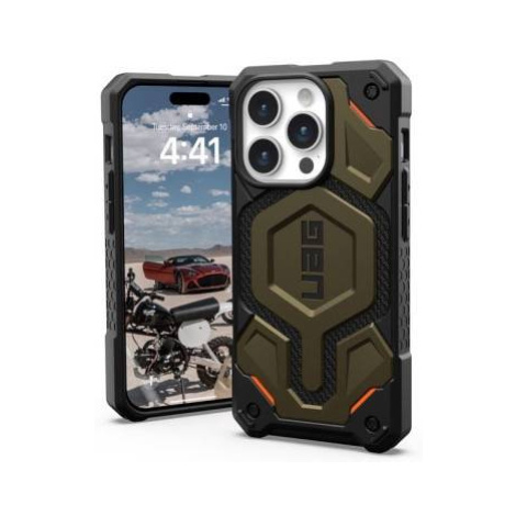 UAG kryt Monarch Pro Magsafe pre iPhone 15 Pro - Kevlar Element Green