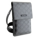 Univerzálne puzdro Karl Lagerfeld na smartfón KLWBSAMSMG Saffiano Monogram Wallet Phone Bag Silv