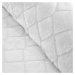 Biele obliečky na dvojlôžko z mikroplyšu 200x200 cm Cosy Diamond - Catherine Lansfield