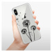 Odolné silikónové puzdro iSaprio - Three Dandelions - black - iPhone X
