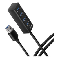 AXAGON HUE-M1AL 4x USB 3.2 Gen 1 MINI hub, metal, 1.2m USB-A cable