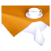 Forbyt, Obrus s nešpinivou úpravou, Jednofarebný dáždik, oranžový 140 x 180 cm ovál