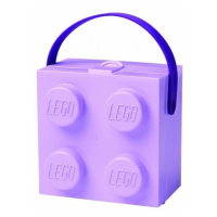 LEGO box s rukoväťou - fialová