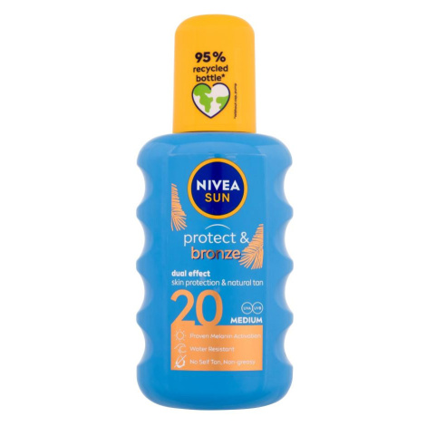 Nivea Sun Protect & Bronze SPF20 mlieko na opaľovanie 200ml