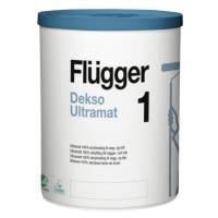 FLÜGGER DEKSO 1 ULTRAMATT - Hlboko matná antireflexná farba biela, 0,7 L