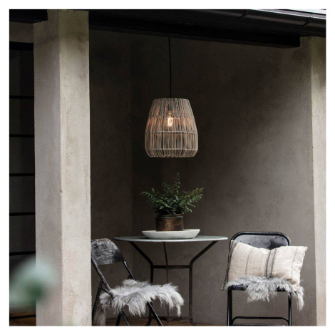 PR Home Saigon závesná lampa exteriér sivá Ø 38 cm