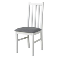 Sconto Jedálenská stolička BOLS 10 biela/svetlosivá