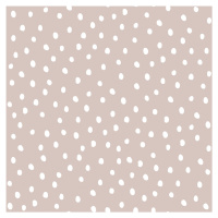 DEKORNIK Simple Irregular Dots Powder Pink White - Tapeta