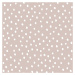 DEKORNIK Simple Irregular Dots Powder Pink White - Tapeta