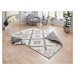 Kusový koberec Twin Supreme 103428 Malibu grey creme – na ven i na doma - 160x230 cm NORTHRUGS -