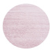 Kusový koberec Life Shaggy 1500 pink kruh Rozmery koberca: 120x120 kruh