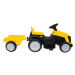 mamido Detský elektrický traktor s prívesom žltý