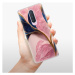Odolné silikónové puzdro iSaprio - Pink Blue Leaves - OnePlus 8
