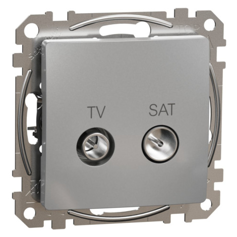 TV SAT zásuvka priebežná 7dB, Aluminium, Sedna Design (Schneider)