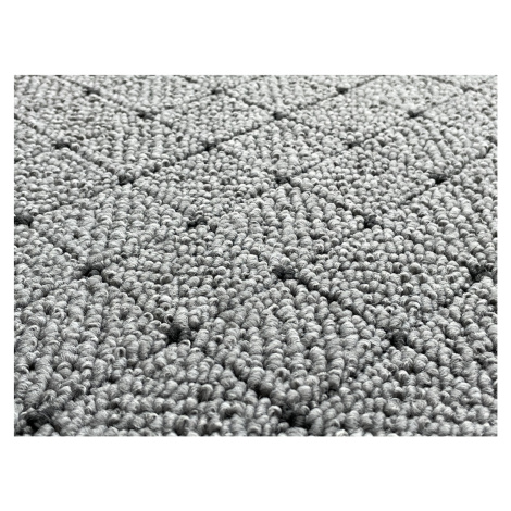Kusový koberec Udinese šedý čtverec - 180x180 cm Vopi koberce
