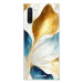 Odolné silikónové puzdro iSaprio - Blue Leaves - Samsung Galaxy Note 10
