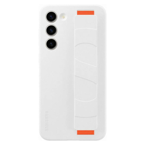 Silikónové puzdro Samsung na Samsung Galaxy S23+ 5G S916 EF-GS916TWE Silicone Strap White