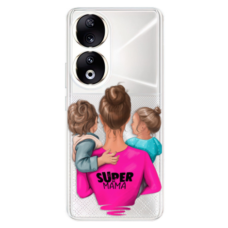 Odolné silikónové puzdro iSaprio - Super Mama - Boy and Girl - Honor 90 5G