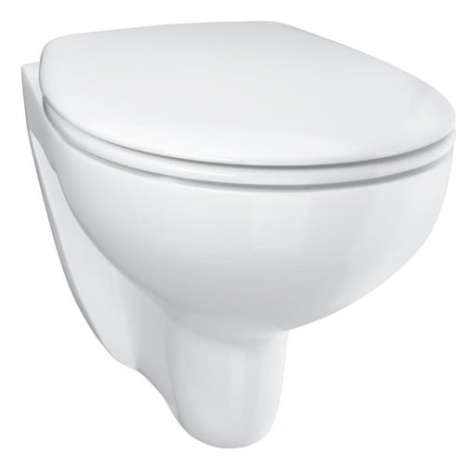 Wc so sedátkom softclose závesné Grohe Bau Ceramic alpská biela zadný odpad 39351000