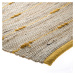 Dekoratívny jutový koberec Yellow Stripe 60x90 cm