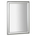 SAPHO - ESTA zrkadlo v drevenom ráme 580x780, strieborná s prúžkom NL395