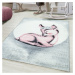 Svetloružovo-svetlosivý detský koberec 120x170 cm Bambi – Ayyildiz Carpets